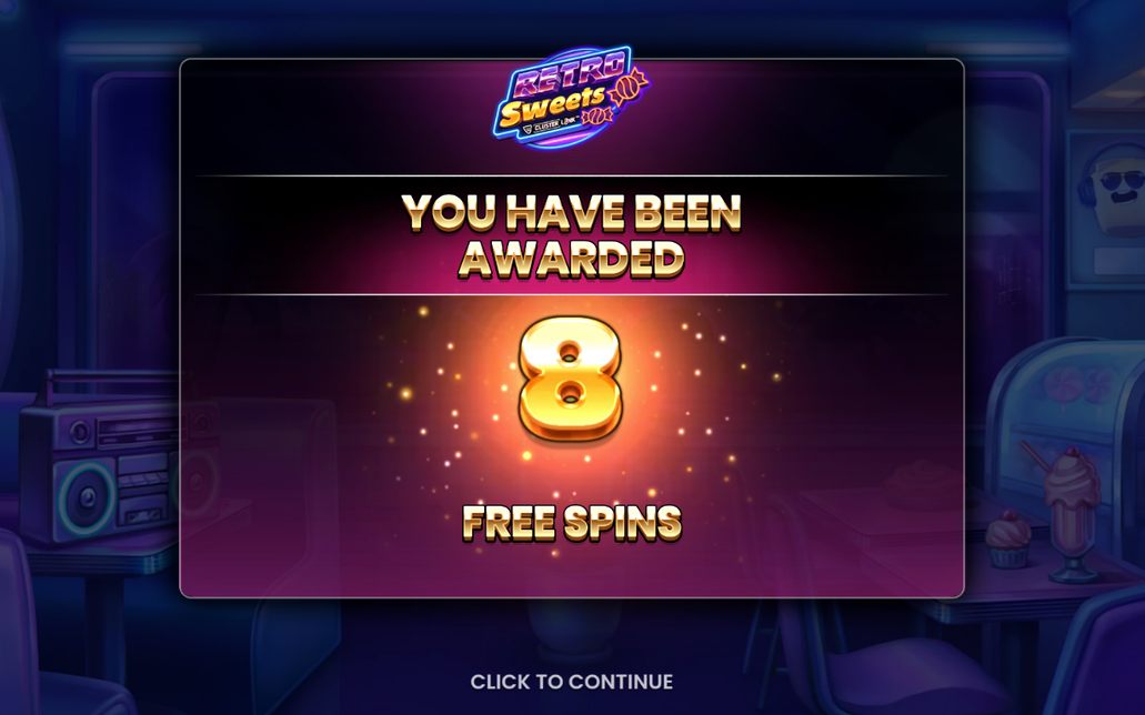 Free spins with Wild Candy Symbols on the grid